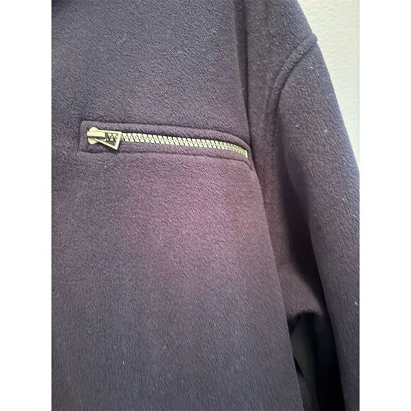 Izod Men's XXL Blue 1/4 Zip Fleece Windbreaker Jacket Casual - Picture 3 of 9